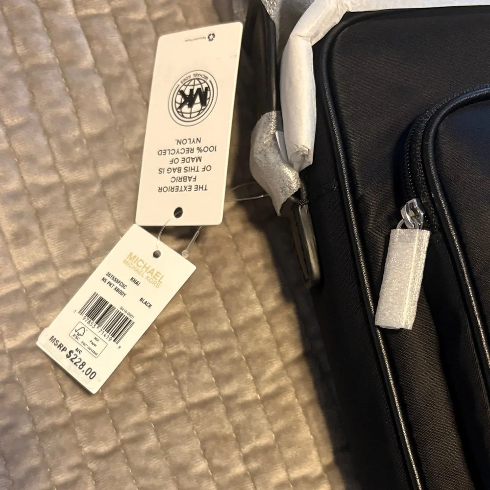 Michael Kors Sleek Black Messenger Bag